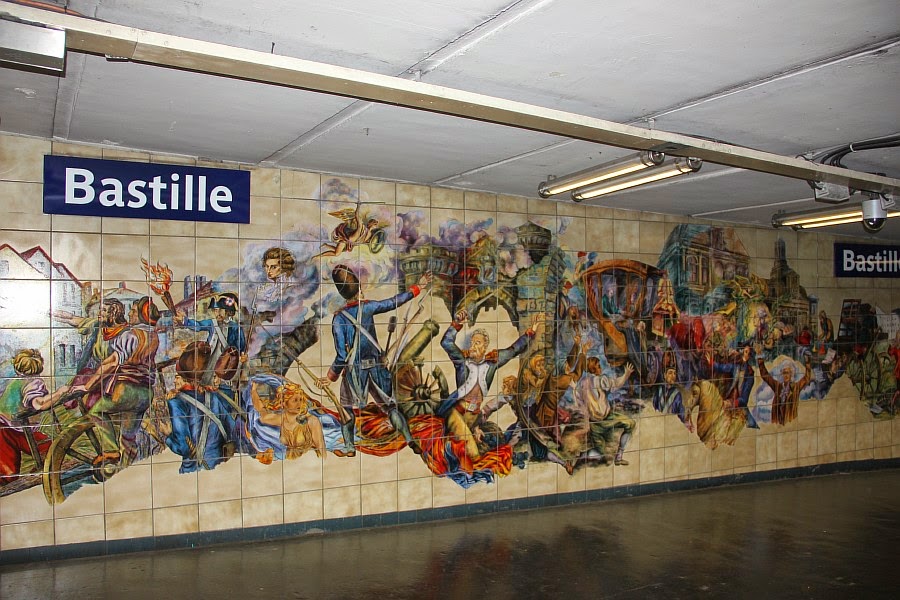 Фото: Станция "Бастилия" в Парижском метро